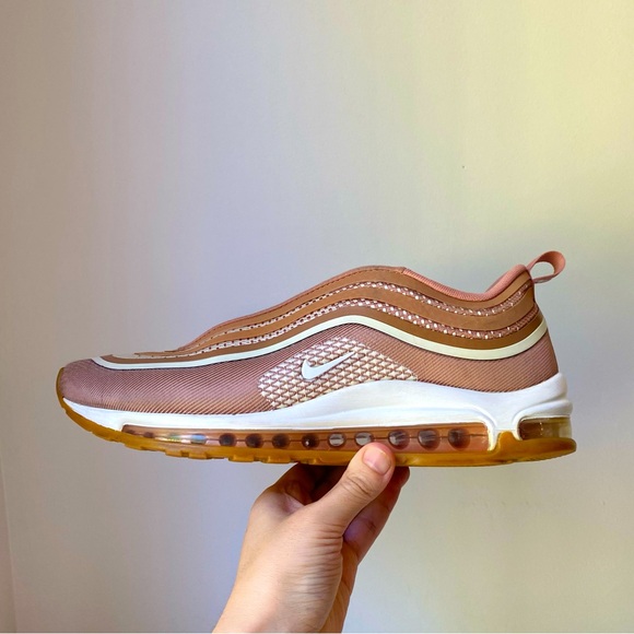 Nike Shoes - Nike Women's Air Max 97 Slip-On Sneakers Pink Tan White
